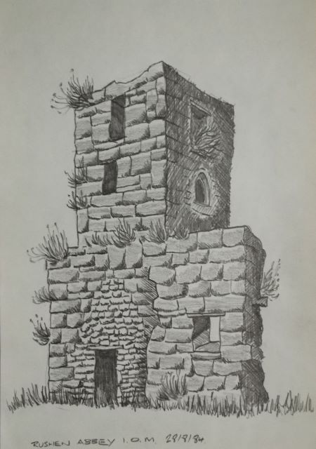 Isle of Man sketches, drawn 1984